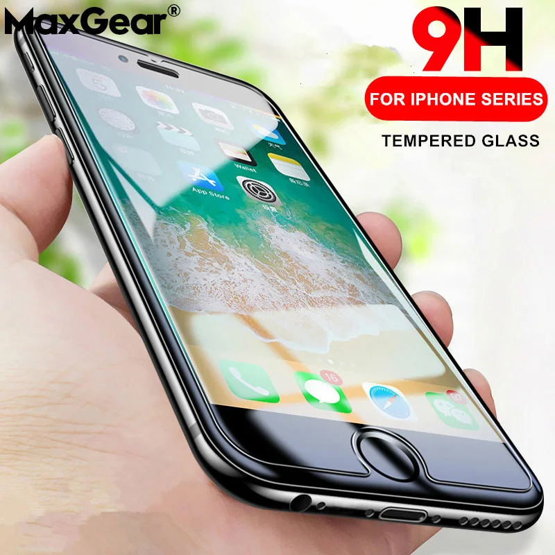 Защитное стекло закаленное для iPhone 6 7 8 X SE 6S|Защитные стёкла и плёнки телефонов| |