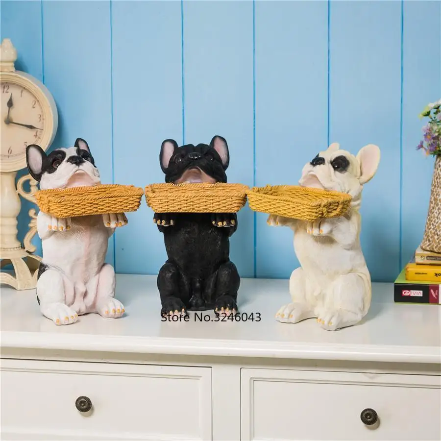 Креативная гостиная вход крыльцо Lucky dog ключ карты поднос с животными дом украшения ремесла мебель