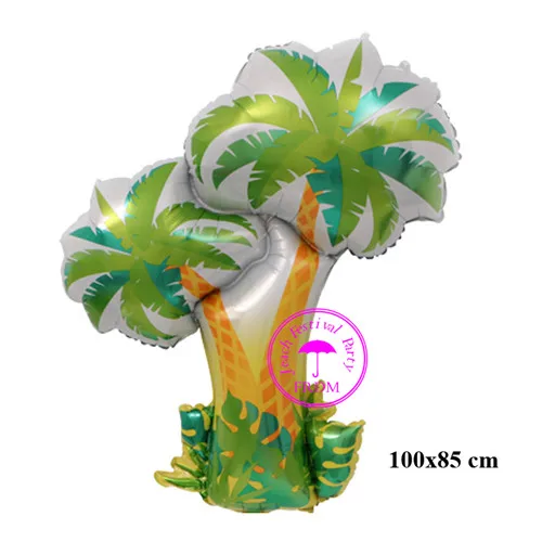 new coconut tree Собака корова свинья лягушка утка кошка воздушные шарики в форме шагающего животного День Рождения украшения поставки в виде животных-героев мультфильмов домашних животных шагающего шары - Цвет: new coconut tree