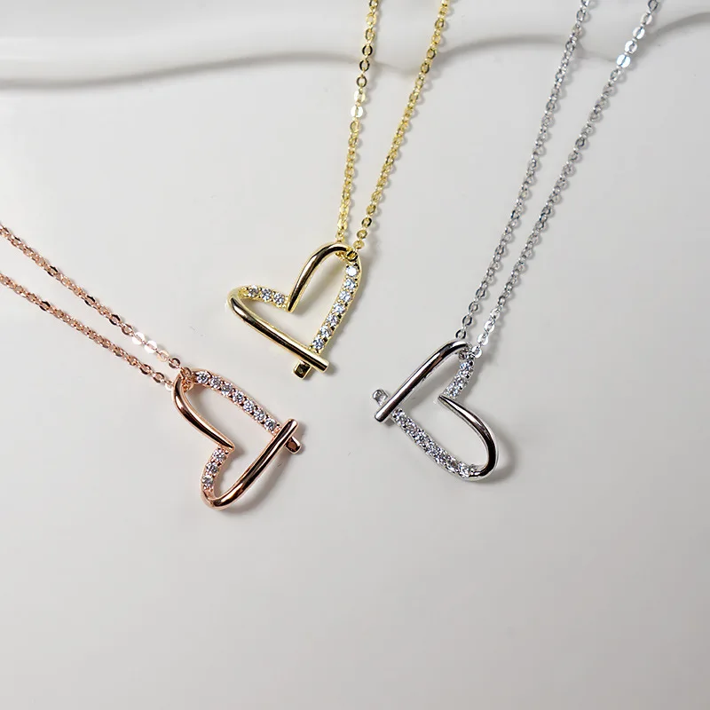 Ожерелье женское ажурное из серебра 925 пробы с мозаикой фианита | Украшения и