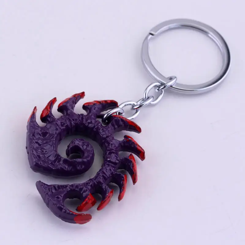 Горячая игра StarCraft 2 Zerg логотип металлический брелок косплей ювелирные изделия