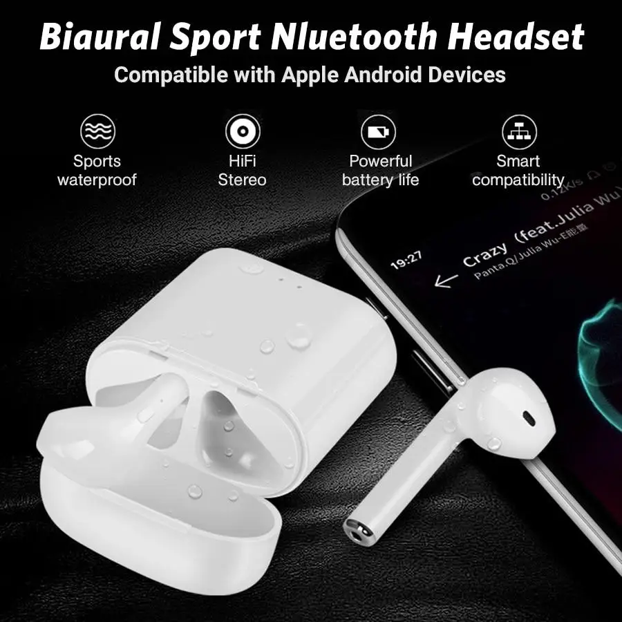 Новейшие I9S TWS беспроводные наушники Портативный 5 0 Bluetooth невидимая гарнитура