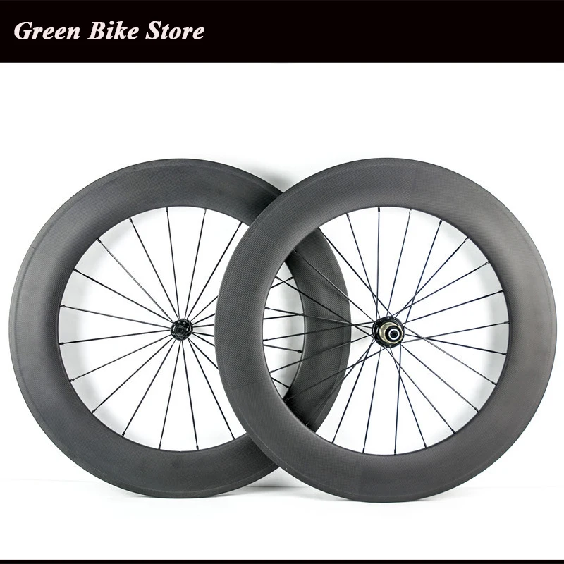 Superteam 23mm width 700C Clincher Carbon wheelset 88mm 3k or UD matte carbon bicycle wheels 1 pair