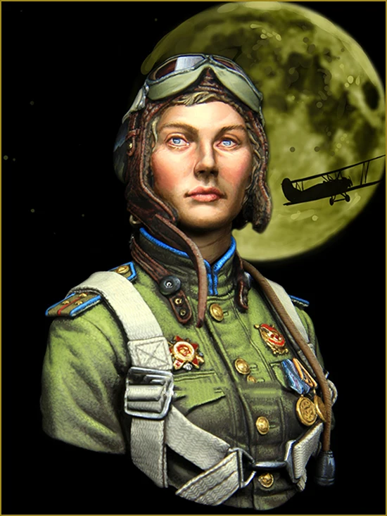 Разобранный 1/10 ночные ведьмы советский солдат полк бюст исторический набор из