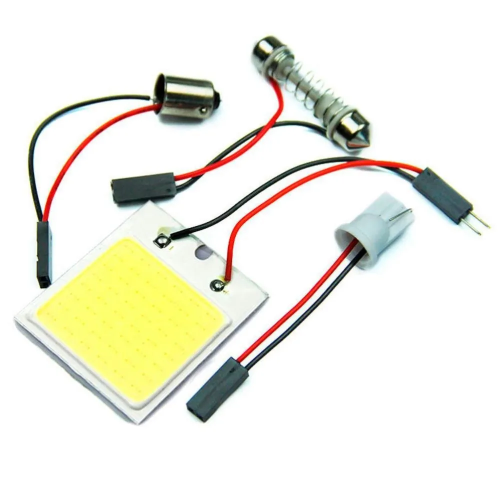 10 шт. 24 SMD COB светодиодный купольный светильник для салона автомобиля чтения