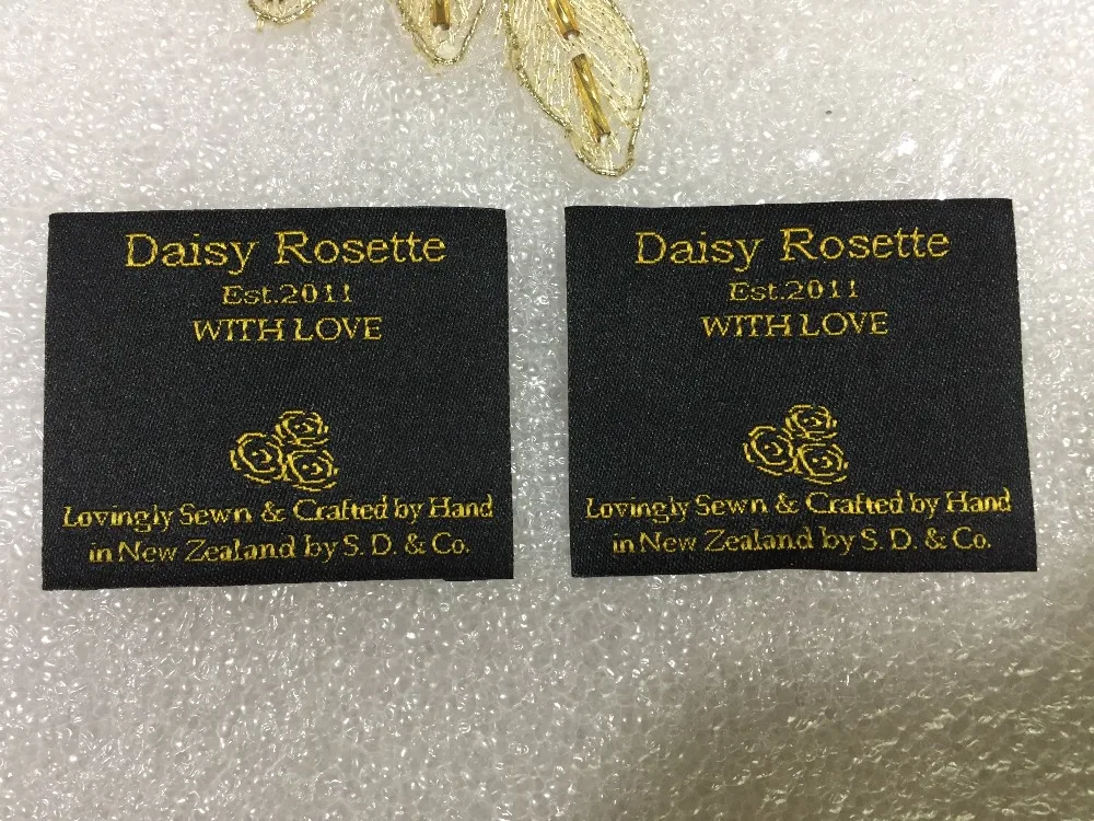 Аксессуары для одежды фирменный логотип дамасская тканая этикетка | Дом и сад