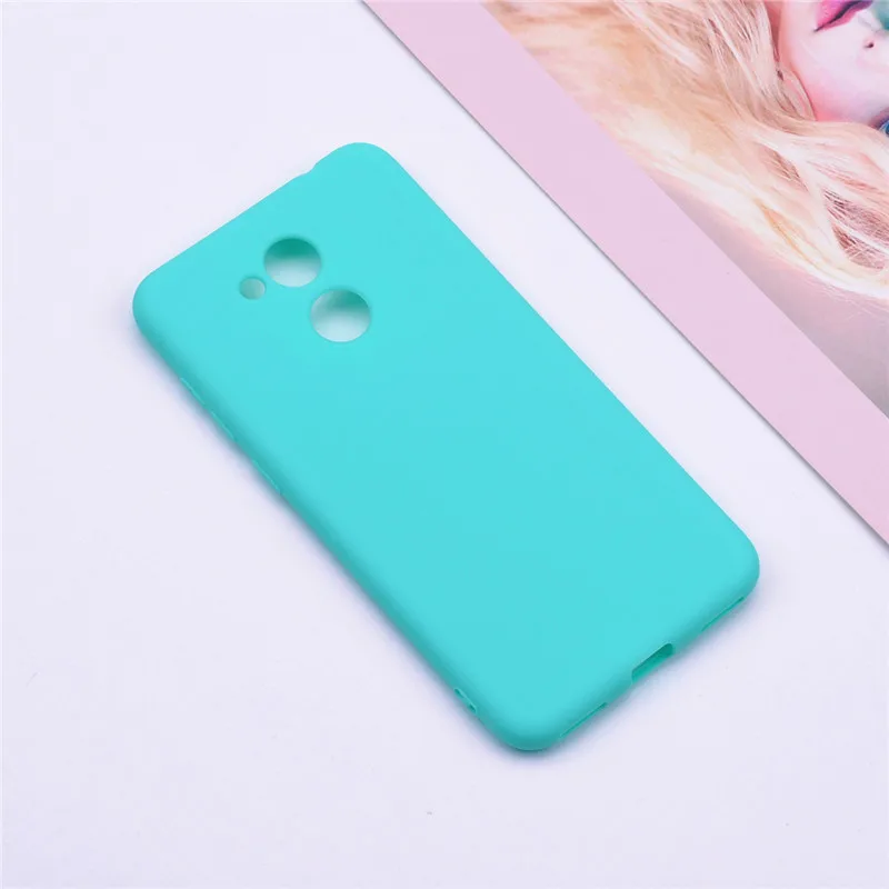 Light green Чехол для Huawei Honor 6C Pro, чехол для Honor 6C PRO, мягкий силиконовый цветной чехол для телефона, чехол для Huawei Honor 6C Pro, 5,2 дюймов, сумка, чехлы - Цвет: Light green
