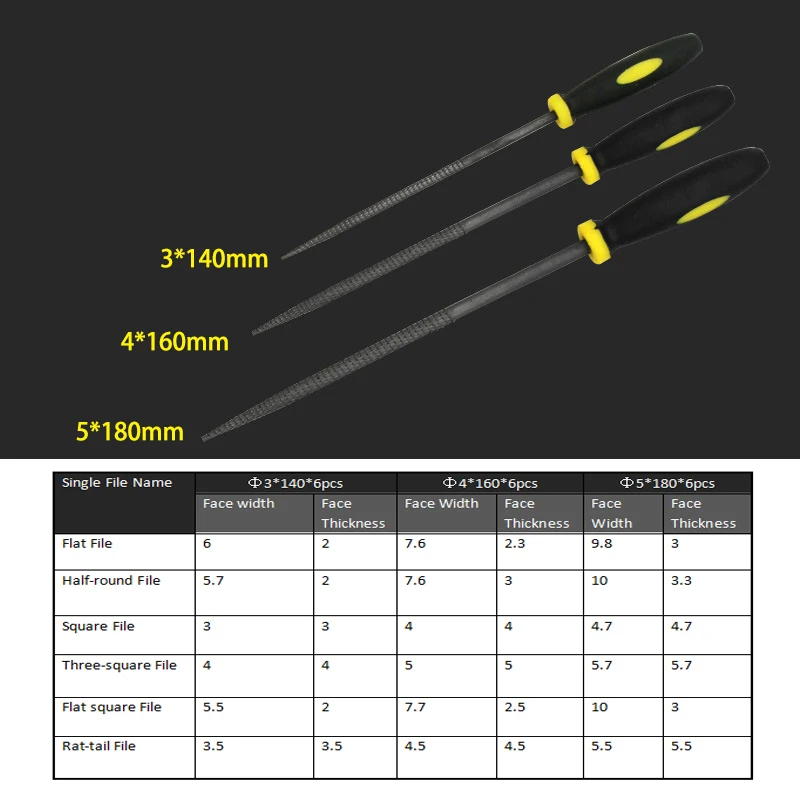 6 шт. смешанного дерева красного Rasp файл/резьба по дереву/Тонкие зубы