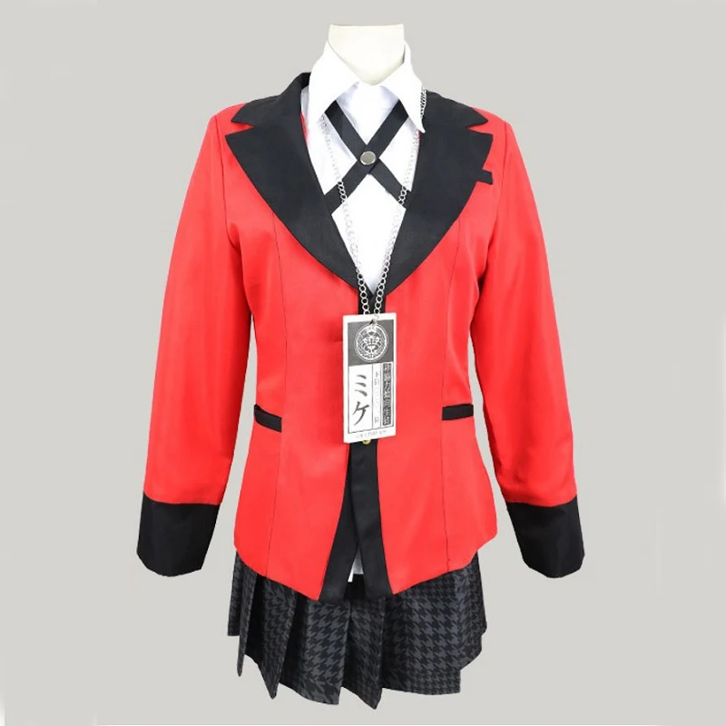 Костюм для косплея аниме Kakegurui костюм джабами юмеко девочек японская школьная