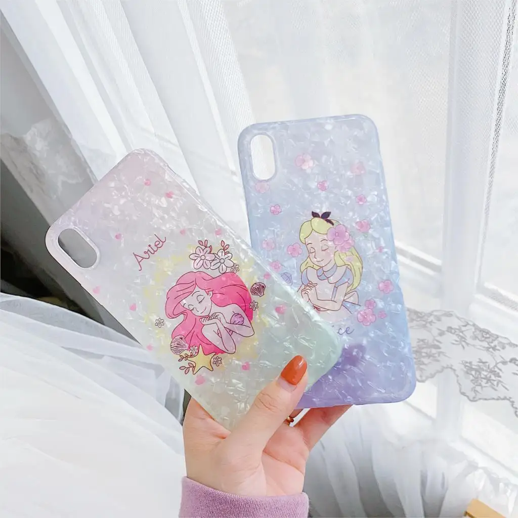 Чехол для iPhone 7 Русалка Алиса мультфильм чехол X XR XS Max 6 6S 8 плюс 10 крышка Роскошные
