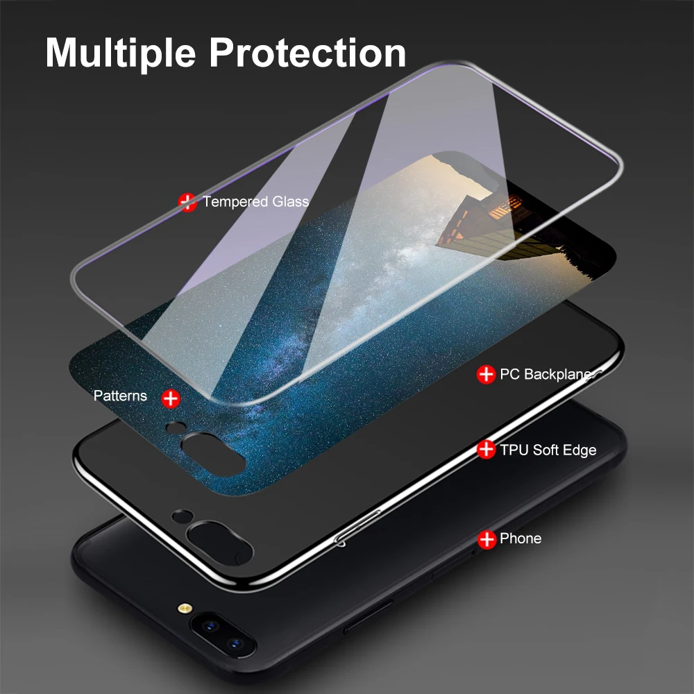 Закаленное стекло чехол для iPhone X 8 7 6 s плюс крышка телефонные чехлы iPhone10 6s Plus