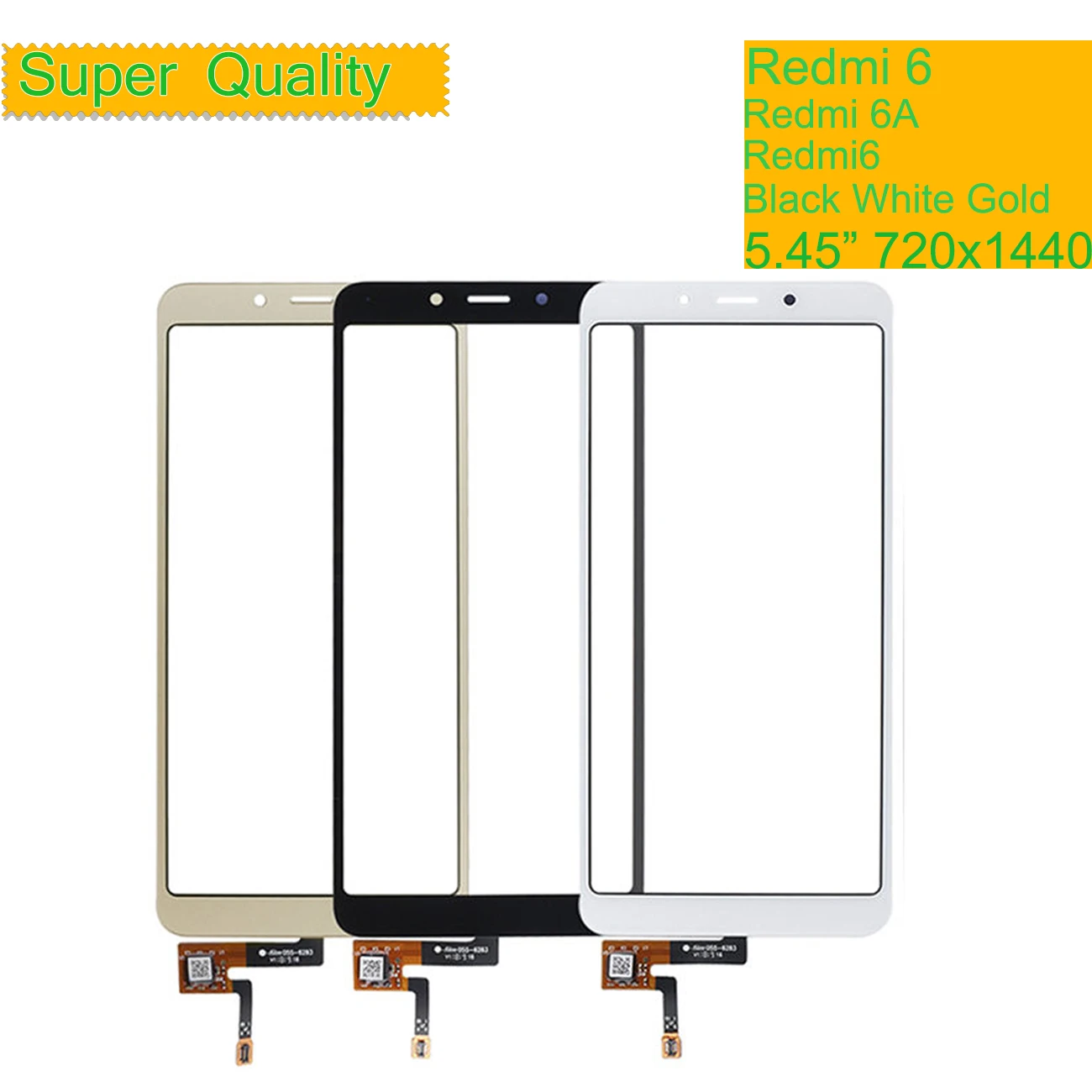 10 шт./партия сенсорный экран для Xiaomi Redmi 6