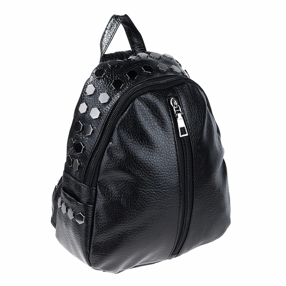 Мини-рюкзак с заклепками; женский рюкзак на плечо для подростков; Mochila; рюкзак из искусственной кожи