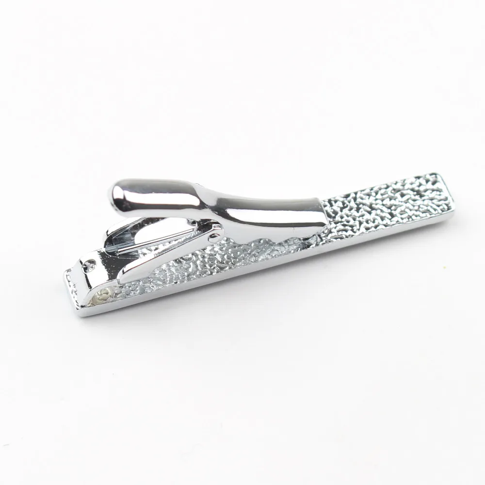 Мужские заколки для галстука на шею 4 5 см ClaspChrome из нержавеющей стали ювелирные