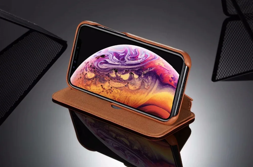 Магнитный флип-чехол для iPhone 6 S 7 8 iPhone X XS Max XR, кожаный чехол-бумажник с отделением для карт, чехол для iPhone 6 S 7 8 Plus, чехол