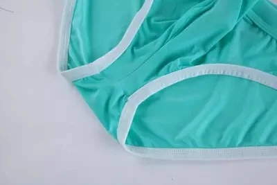 Мужские трусы брифы из вискозы серые ультратонкие шелковистые с заниженной