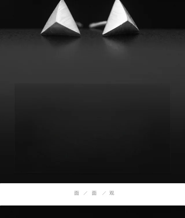 Trusta 925 пробы серебряные ювелирные изделия модные милые миниатюрные 6 мм X 6 мм твердые треугольные серьги-гвоздики подарок для девочек Дети Леди DS418