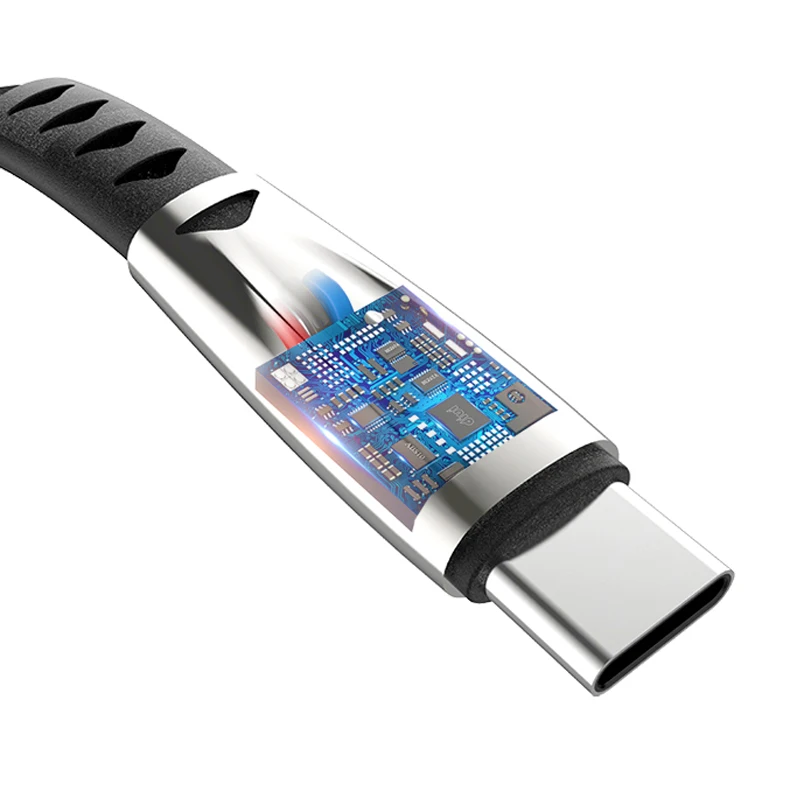 Кабель Millionwell USB Type C из цинкового сплава тканевый кабель передачи данных для