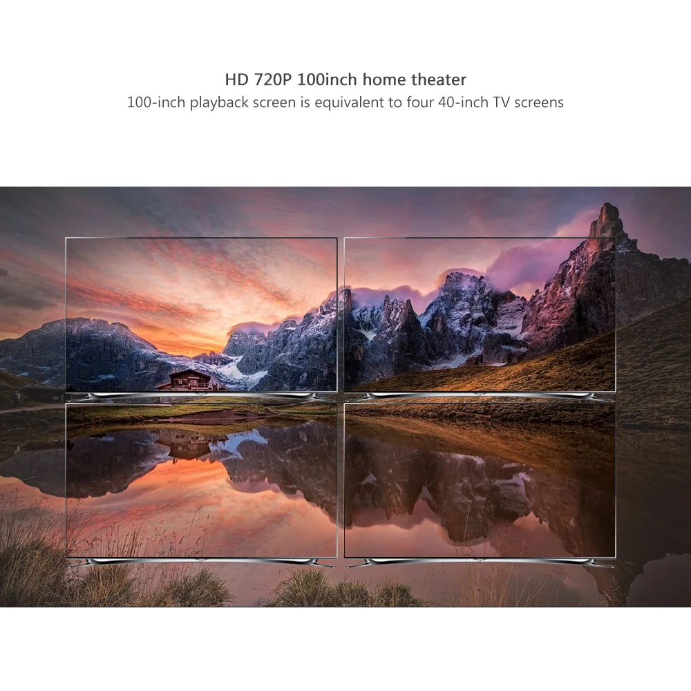 Exquion GP70 обновленный C80 мини светодиодный проектор 1280x720 портативный HD HDMI видео 3D ЖК