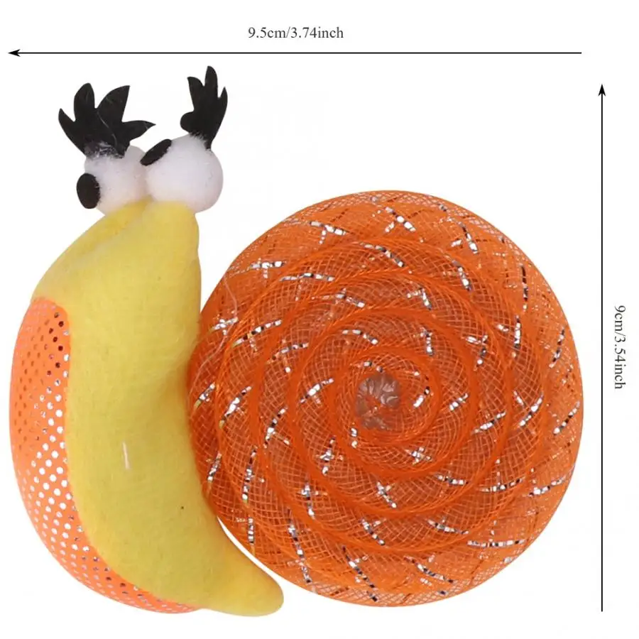 Товары для кошек прочные игрушки 4 шт. пластик и плюш милая форма улитки домашних