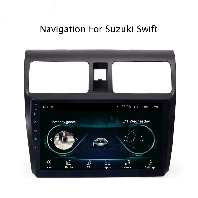 10 1 &quot2.5D Android 8 автомобильный DVD gps для Suzuki Swift 2004 2005 2006 2007 2008 2010 Радио стерео