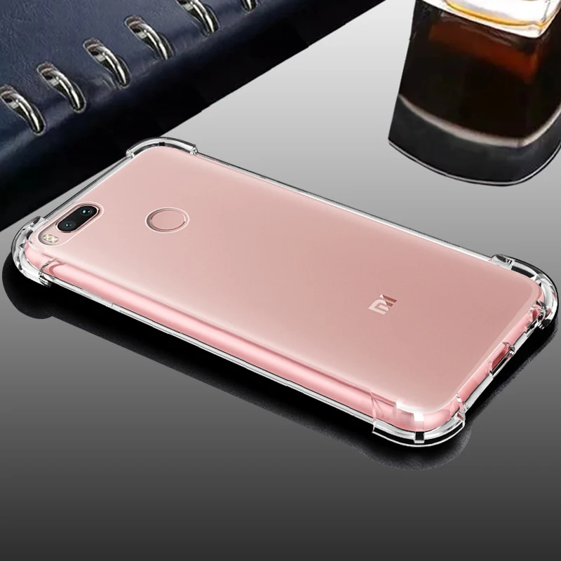 transparent YUETUO роскошный ТПУ чехол на заднюю панель телефона, чехол, чехол для xiaomi mi 5x mi 5x mi a1 mi a1 mi 5x5 a 1 силиконовые аксессуары - Цвет: transparent