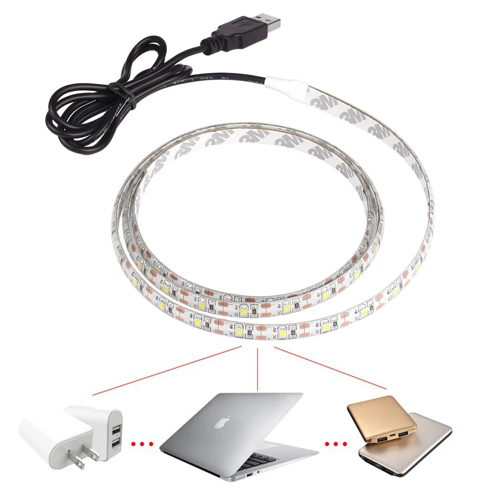 Z50 5 в 50 см 1 м 2 3 4 USB кабель питания светодиодный светильник SMD 2835 Рождественский