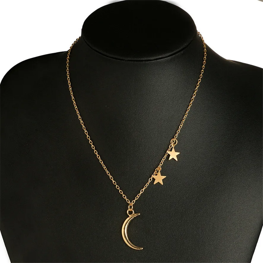 2019 ожерелья чокер модное ожерелье s для женщин Moon Stars необычный выразительный
