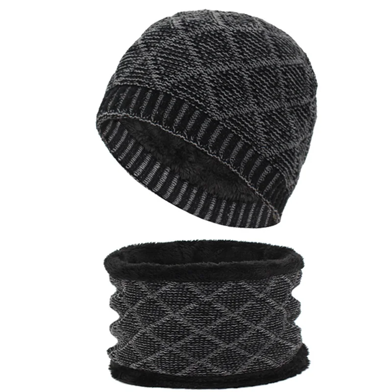 Youbome зимняя вязаная шапка человек шарф Skullies шапочки мужской Для женщин зимние Шапки для Для мужчин теплая маска шерсть толстые шарфы Кепки Шапка-бини
