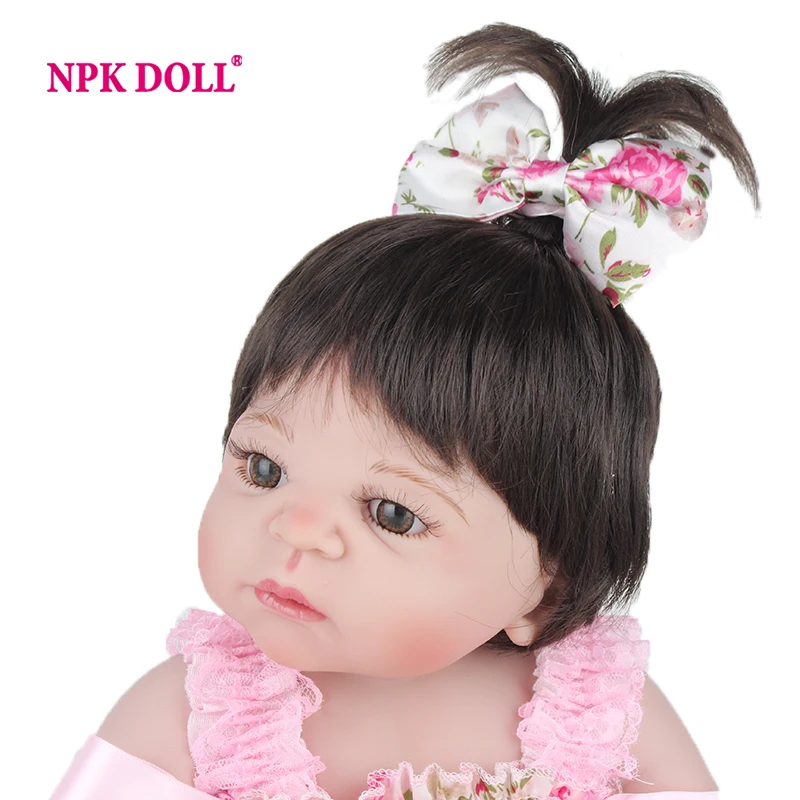 NPKDOLL Куклы реборн игрушки 55 см полная силиконовая Реалистичная кукла