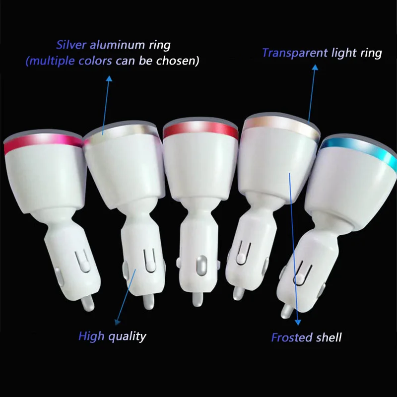 Новинка 2019 автомобильное зарядное устройство с цифровым дисплеем 2 usb порта