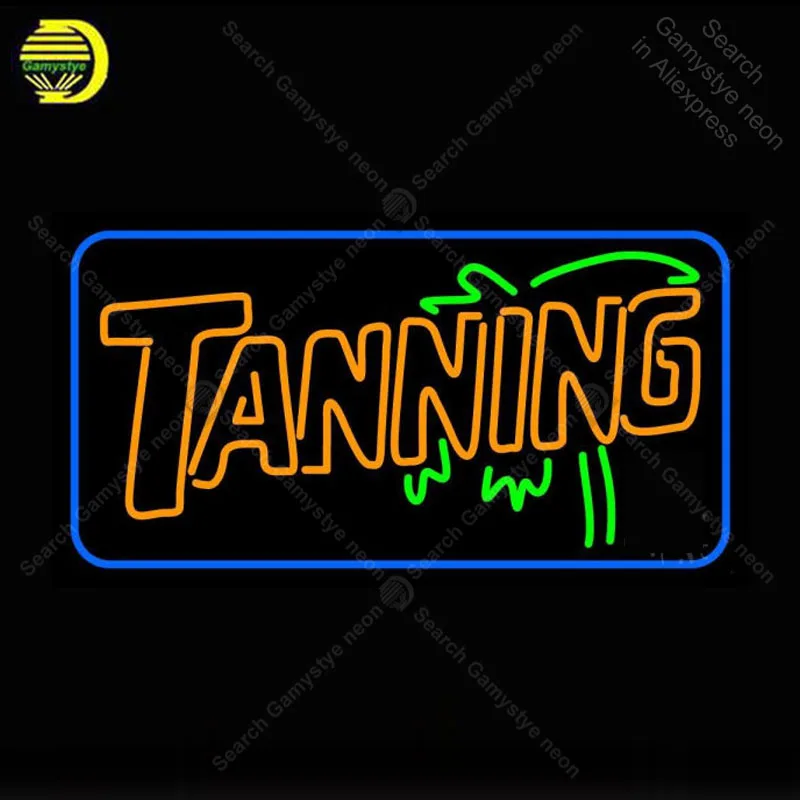 Neon Sign Double Stroke Yellow Tanning Light for Store Display Bulbs Decorative Arcade Custom Affiche Night Lights | Освещение