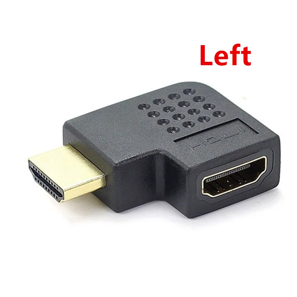 Переходник конвертер HDMI для кабеля 90 270 градусов прямоугольный переходник штырь