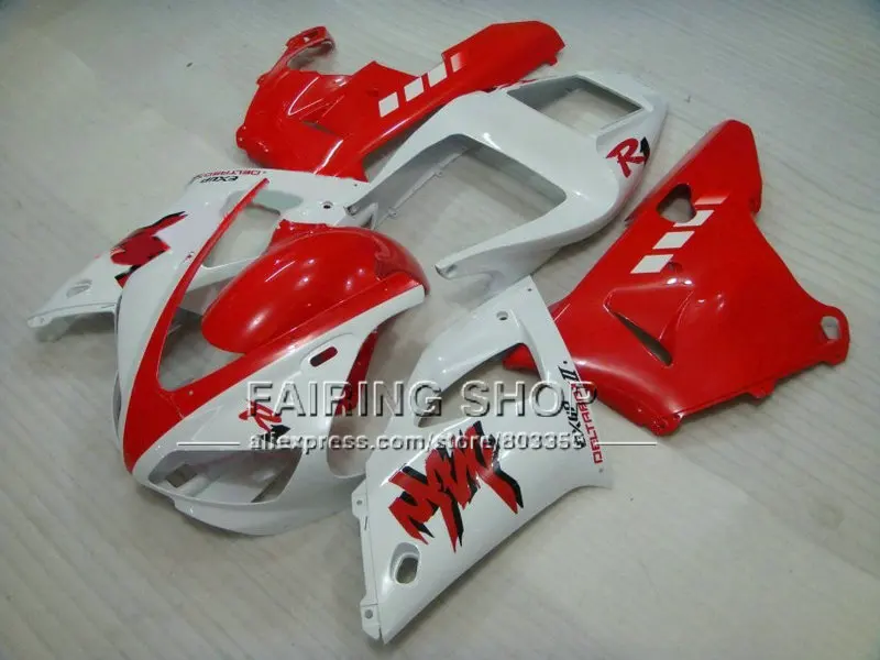 Clean white red fairings kit for YAMAHA YZF R1 YZF1000 98 99 fairing parts 1998 1999 +7Gifts bodyworks | Автомобили и мотоциклы