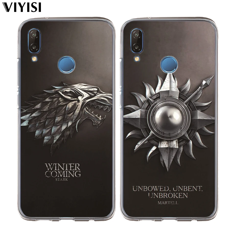 Чехол для Huawei P30 P20 Mate 20 Pro 9 P10 Lite Game Thrones Daenerys Dragon Jon Snow Tyrion Lannister Мягкий силиконовый