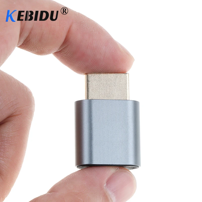 Kebidu VGA виртуальной Дисплей адаптер HDMI совместимых с DDC EDID заглушка Безголовый