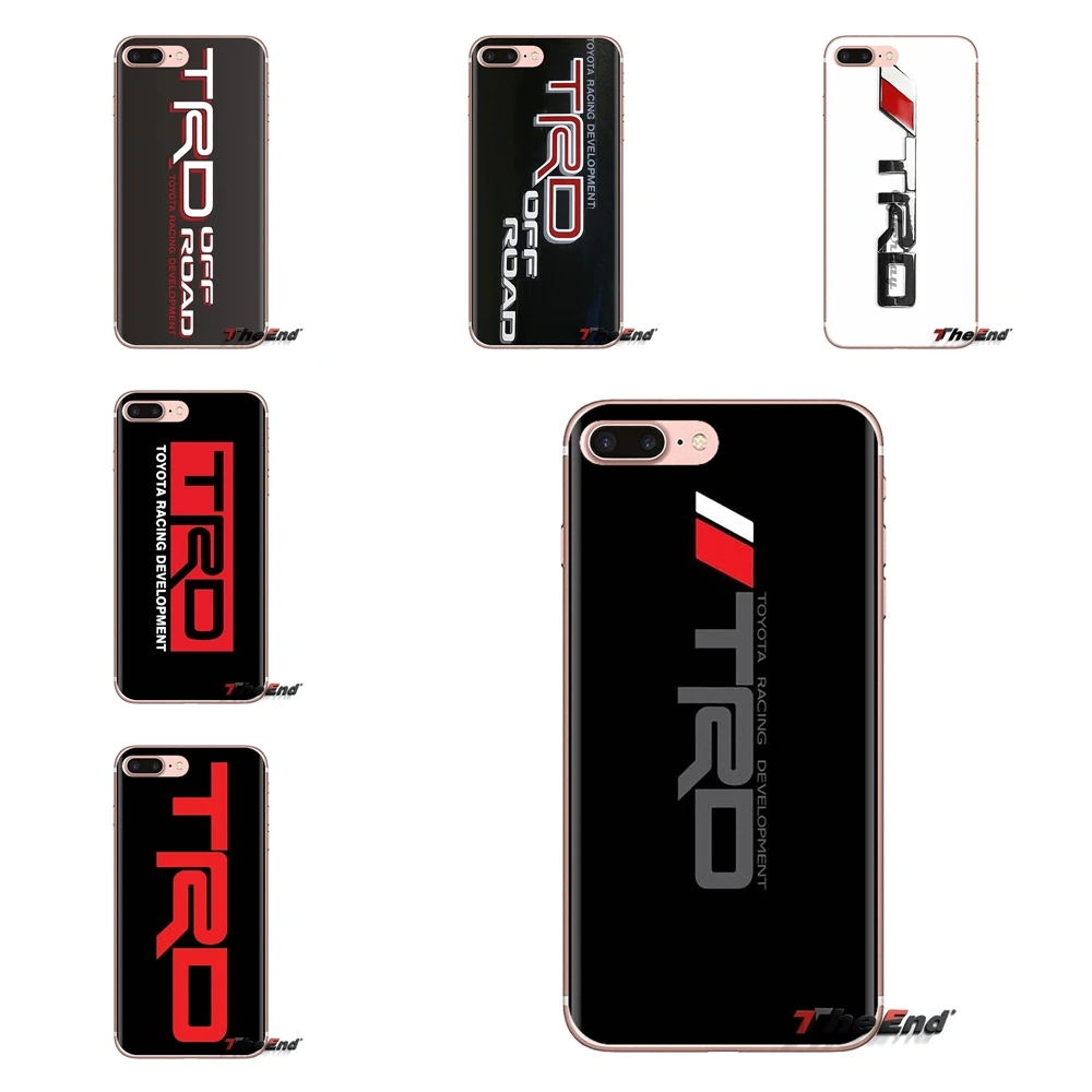 Transparent Soft Shell Covers Car Logo TRD Toyota Racing For iPod Touch Apple iPhone 4 4S 5 5S SE 5C 6 6S 7 8 X XR XS Plus MAX |