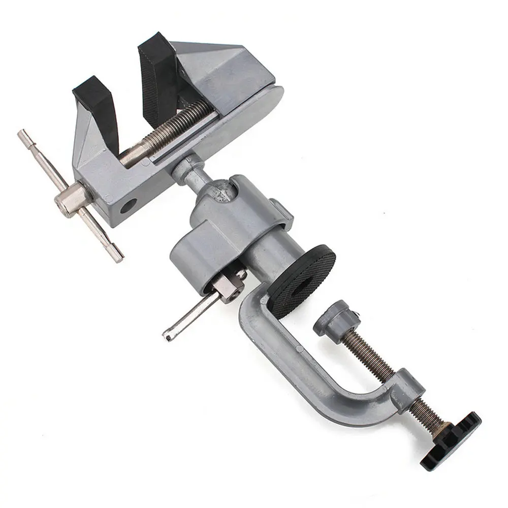 2 in 1 Table Vise Bench Vice Die-cast Aluminium Alloy 360 Degree Rotating Universal Multinational Mini Precise Clamp | Инструменты