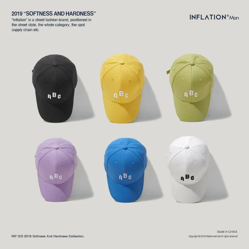 INFLATION 2020 Новое поступление регулируемая однотонная бейсбольная Кепка унисекс с