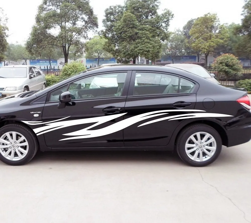 Автомобильные наклейки Racing Stripe 120 ''для CIVIC Stream виниловые графические ZC761 |