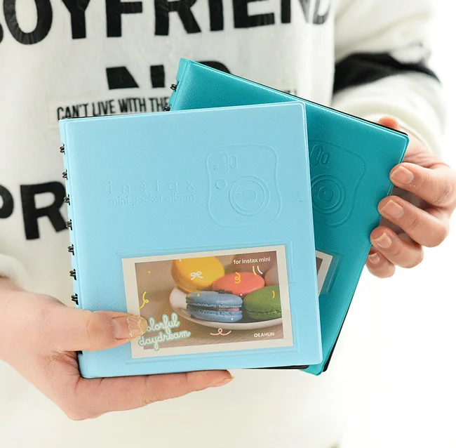 Альбом для фотографий мини альбом карамельных цветов 68 карманов 3 дюймовых Instax и