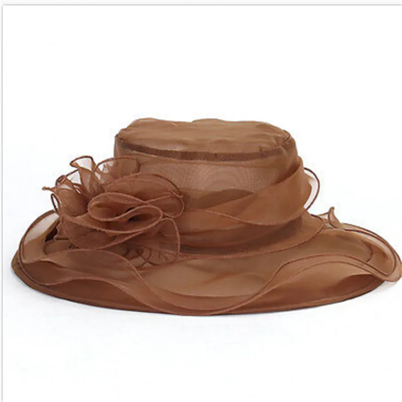 Шляпа Солнцезащитная Складная из органзы с широкими полями|sun hat beach|hat beachfashion sun hats