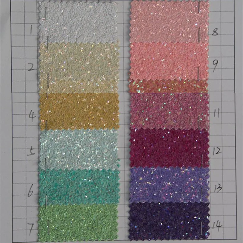 New glitter arrivals big and small Hexagon laser fabric popular colorful holographic material wholesale | Дом и сад