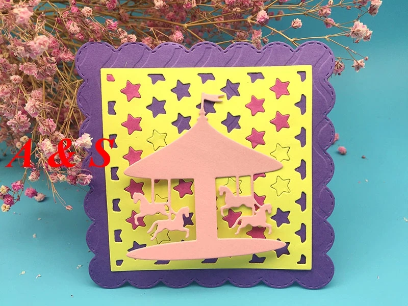 S48 металлические резные штампы карусель подарок альбом для скрапбукинга