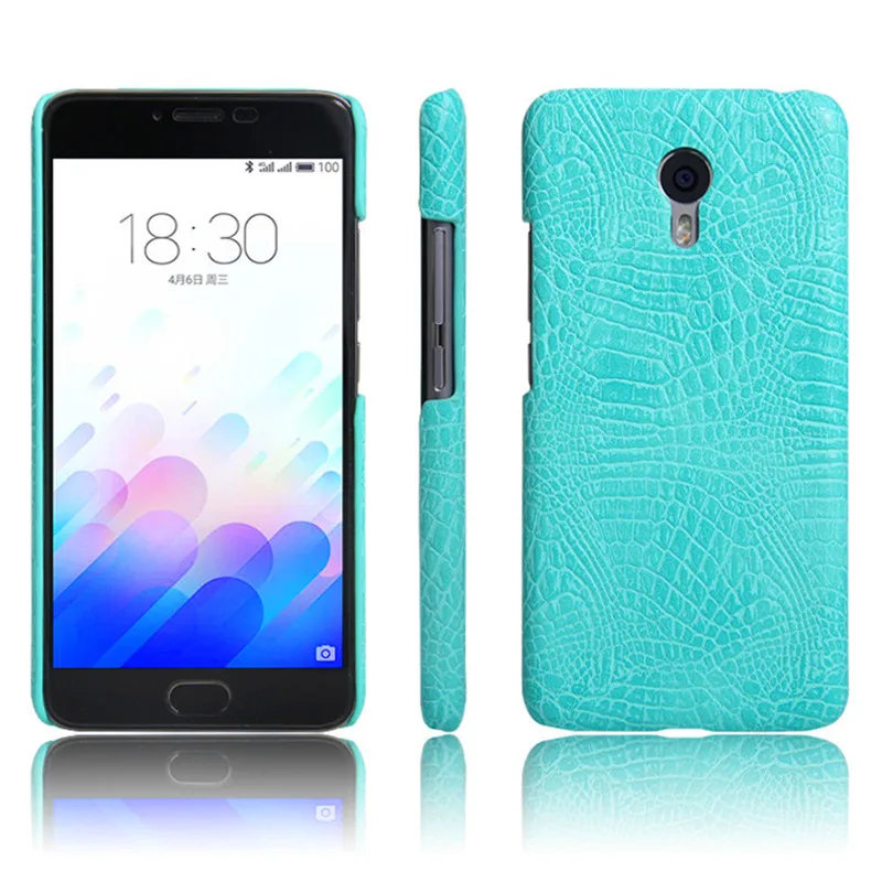 Чехол Meizu M3 Note M3Note из искусственной кожи с крокодиловой текстурой жесткая задняя