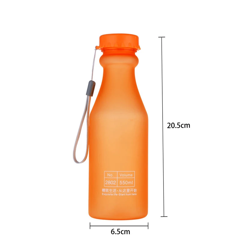 550 мл небьющиеся пластиковые бутылки с водой / открытый спорт BPA бесплатные