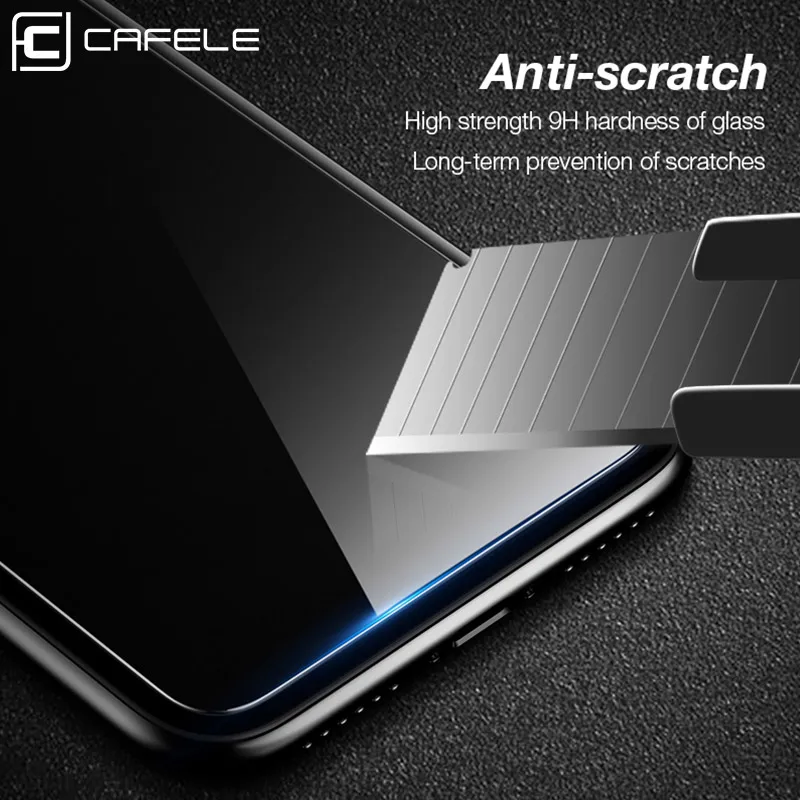 CAFELE HD прозрачное закаленное стекло для iPhone X, 10, 5, 5S, SE, 6, 6 s, 7, 8 Plus, защита экрана 2.5D, защитное стекло, пленка для iPhone 6 s