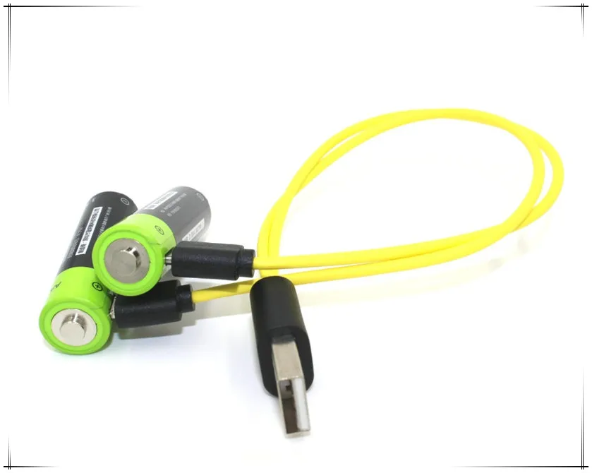 8 шт./лот ZNTER батарея 1 5 V AA 1250AWH USB перезаряжаемая литиевая + 1USB кабель флэш игрушка