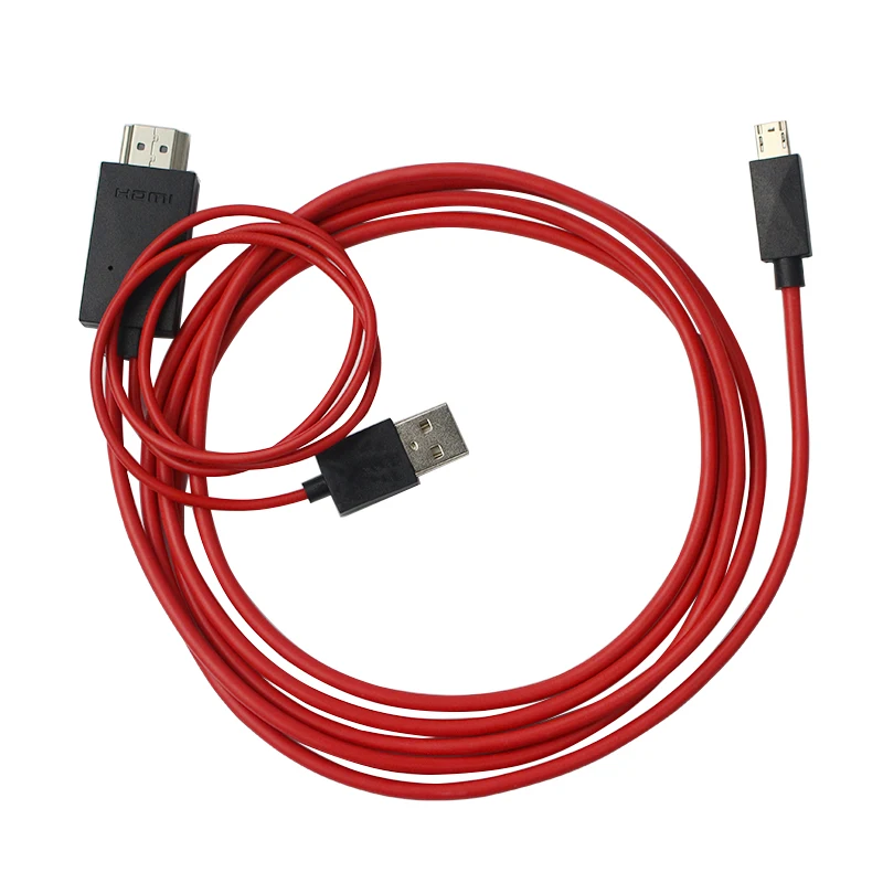 1.8 M 5Pin MHL Micro USB to HDMI Converter 1080P HD TV Cable Adapter for Samsung Galaxy Note3 Android Cell Phone Tablet |