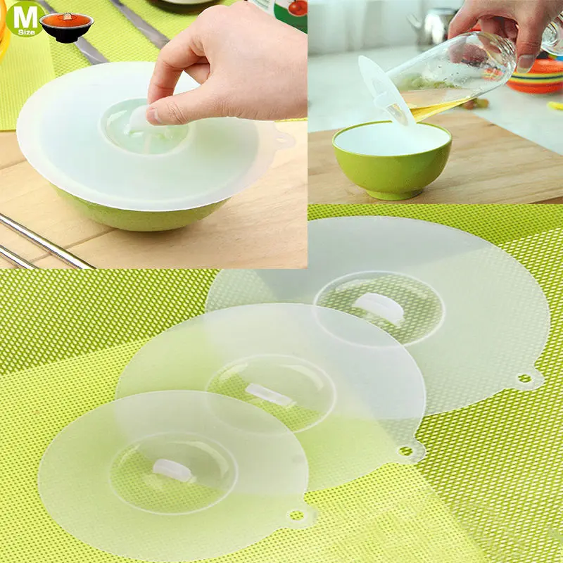 1 шт. прозрачная белая силиконовая уплотнительная крышка для чашки Упаковочная